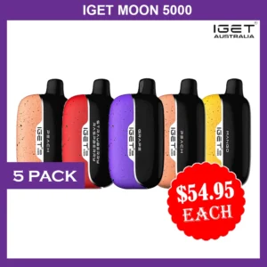 IGET MOON 5000 PUFFS – 5 PACK