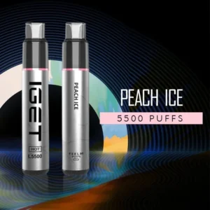 IGET HOT PEACH ICE – 5500 PUFFS